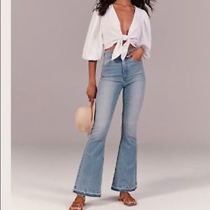 Abercrombie Ultra High Rise Flare Jeans